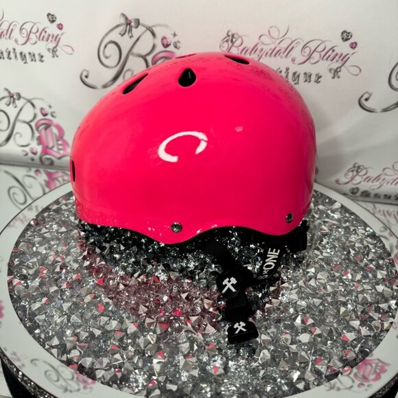 S-ONE Pink Helmet neon pink hot pink ombré blackstraps new trusted by the pros - Picture 12 of 13